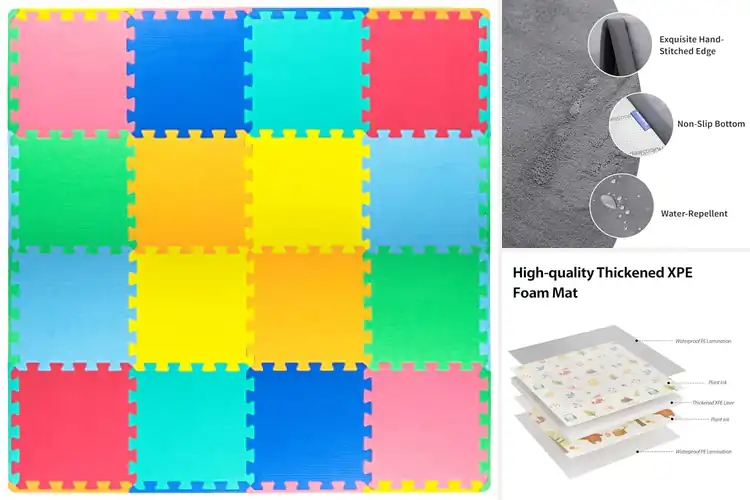 Detailed view of Best Play Mats For Kids: Safe, Colorful, Easy Clean